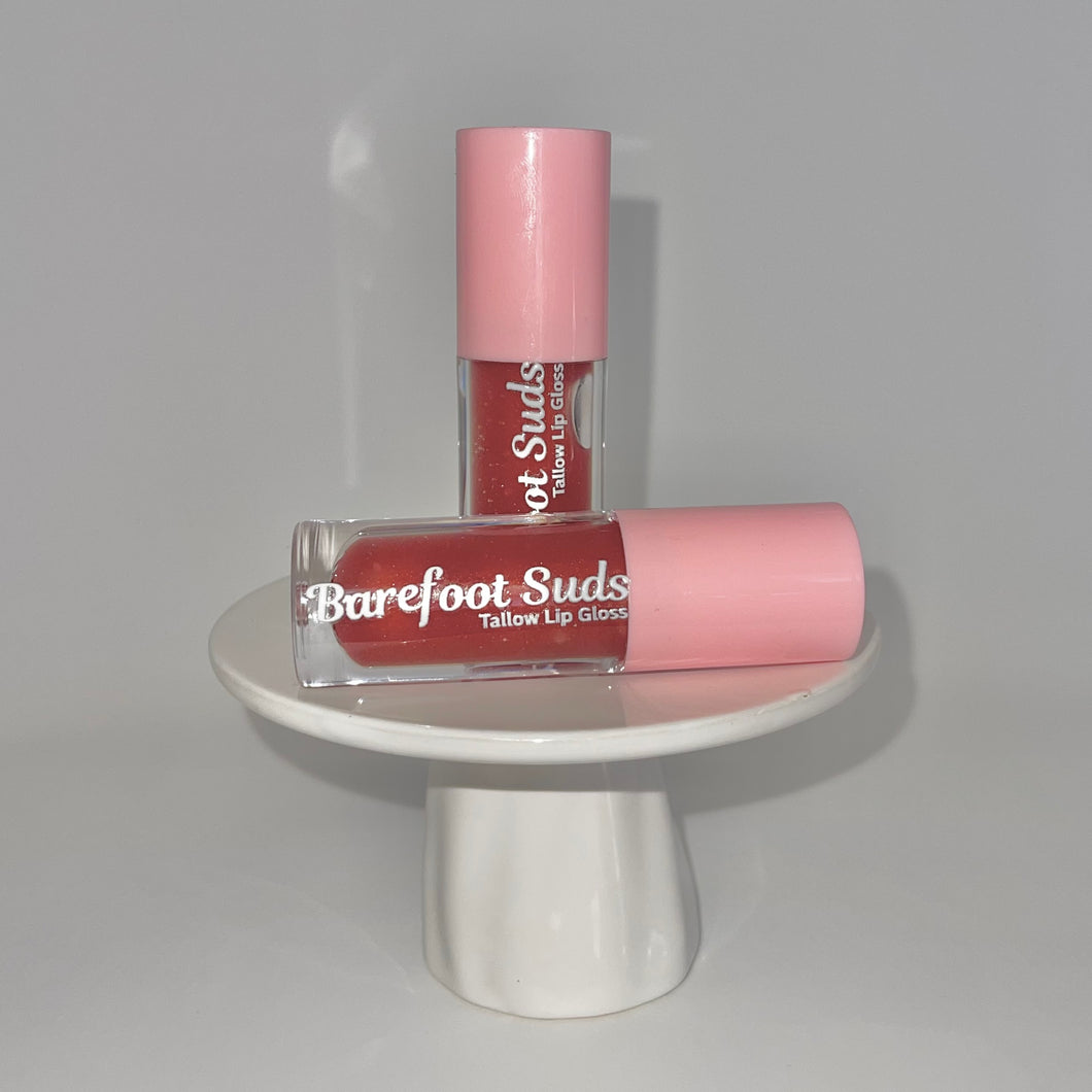 Tallow Lip Gloss - Cherry Berry
