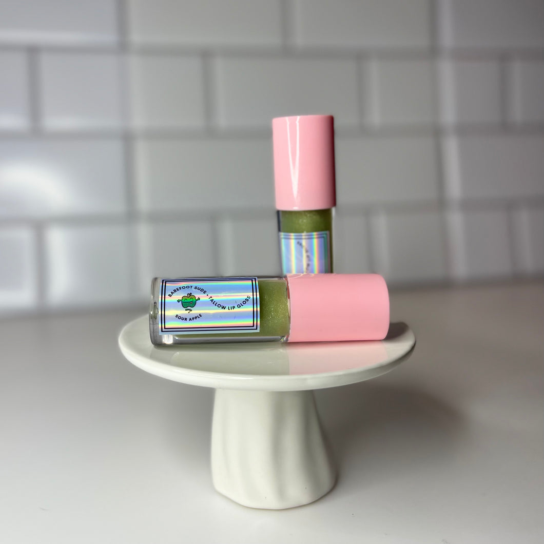 Tallow Lip Gloss - Sour Apple